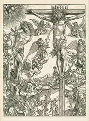 Crucificação (O Grande Calvário), c.1496-00 (xilogravura)