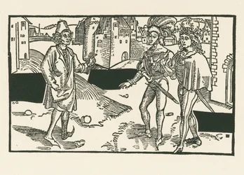 Davus, Pamphilus e Charinus, c.1492-93 (xilogravura)