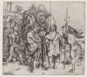 Cinco soldados e um turco a cavalo, 1495-96
