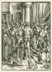 Flagelação de Cristo, c.1496-97 (xilogravura)
