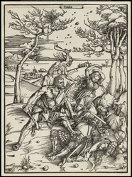 Hércules conquistando Caco, c.1496 (xilogravura)