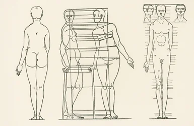 Ilustração do Tratado sobre os Princípios da Proporção, de Albrecht Duerer