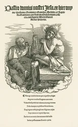 Homem das Dores escarnecido por um soldado, c.1511 (xilogravura)