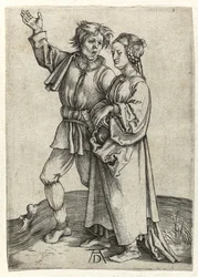Par de camponeses, c.1497