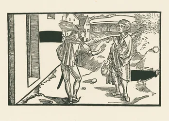 Phaedria e Parmeno, c.1492-93 (xilogravura)