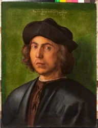 Retrato de um jovem Pintor de Albrecht Durer (1471-1528) 1506 Genes, Musei di Strada Nuova