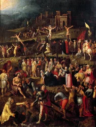 Cenas de Paixão, do desenho de Albrecht Durer, pintura flamenga (século XVI)