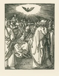 A Descida do Espírito Santo, c.1510 (xilogravura)