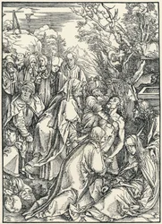 O Entombamento, da Grande Paixão, c.1496-97 (xilogravura)