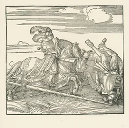 O Torneio Alemão, c.1517-18 (xilogravura)
