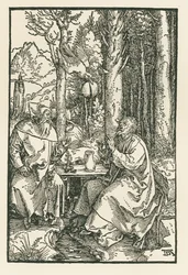 Os Eremitas Santo António Magno e São Paulo, c.1503-04 (xilogravura)