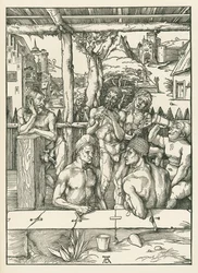 O Banho dos Homens, c.1496-97 (xilogravura)