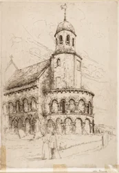 Igreja Leuchars (Norman Abse) (gravura)