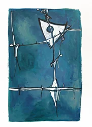Geometria Abstrata Azul