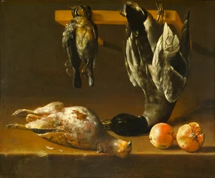 Ainda vida com aves e romãs, c.1620-1640