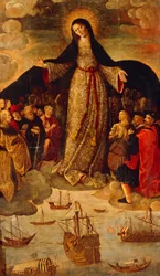 A Virgem dos Navegadores (painel central)
