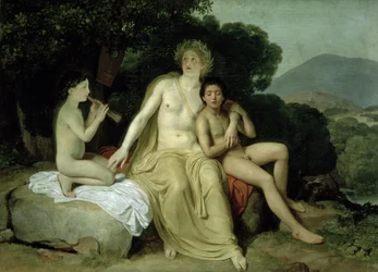 Apolo com Jacinto e Ciparisso a cantar e a tocar, 1831-34
