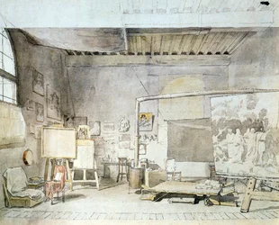 Atelier do artista em Roma