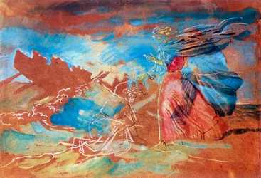 Cristo andando na água, 1840