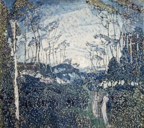 "Gouache painting by Alexander Yakovlevich Golovin (Alexander Golovine) (1863-1930) 1900 about State Art Museum, Samara