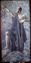 Feodor Chaliapin como Mefistófeles na ópera Fausto de Charles Gounod