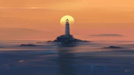 Pôr-do-sol no Farol Dourado