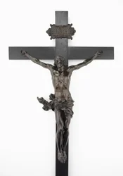 Crucifixo, c.1646 (bronze, pereira com ebonização e coloração)