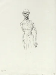 Criatura lendária: Chupacabra, desenho de vampiro sul-americano de Alessandro Lonati