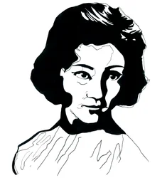Retrato de Jiang Qing (1914-1991) Mulher de Mao Tse Tung (Retrato de Jiang Qing como Madame Mao)