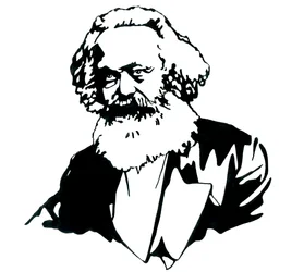 Retrato de Karl Marx (1818-1883), filósofo e teórico político