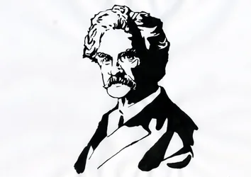 Retrato de Mark Twain (1835-1910)