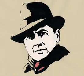 Retrato do francês prefet e resistente Jean Moulin (1899-1943)