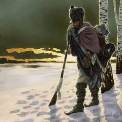Soldado de infantaria em retirada durante a campanha russa de 1812, 2018