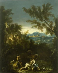 Paisagem com figuras