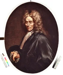 Retrato de um homem. Um nobre, de peruca e traje preto. Pintura de Alessandro Magnasco, dito Il Lissandrino (1667-1749). Génova, Musei di Strada Nuova, inv. n.º PR 371