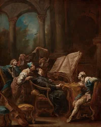 Os Coristas, c.1740-1745 (óleo sobre tela)