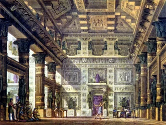 Cena de dança no Egipto antigo em Mênfis
