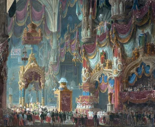 A coroação do imperador Fernando I da Áustria como rei da Lombardia-Venécia na Catedral de Milão