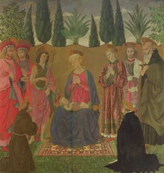 Virgin and Child with Saints, c.1455 (tempera no painel)