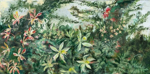 Flores tropicais exuberantes
