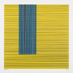 Amarelo, azul e vermelho