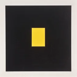 Retângulo amarelo sobre preto, 2021