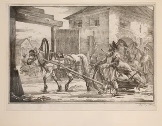 Cavalgando pelos Portões (lito)