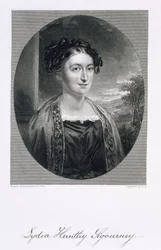 Lydia Huntley Sigourney (1791-1865), gravada por Burt