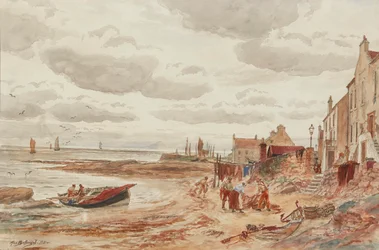 Tarde, Buckhaven (lápis e aquarela)