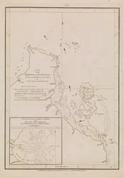 Planta do porto das Seychelles, finais do século XVIII e princípios do século XIX (papel)