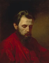 Retrato do pintor Vyacheslav Grigoryevich Schwarz 1838-1869, 1870