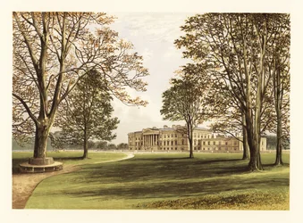 Palácio de Hamilton, Lanarkshire, Escócia. ,1880 (gravura)