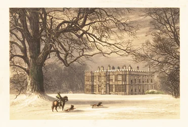Howsham Hall, Yorkshire, Inglaterra. ,1880 (gravura)