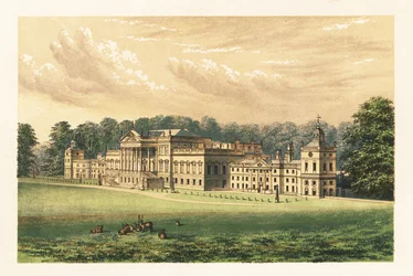 Wentworth Woodhouse, Yorkshire, Inglaterra.,1880 (gravura)